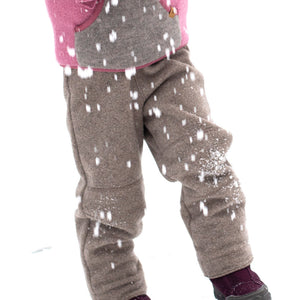 Dungarees - Boiled Organic Merino/Cotton - Denim (1-6y)