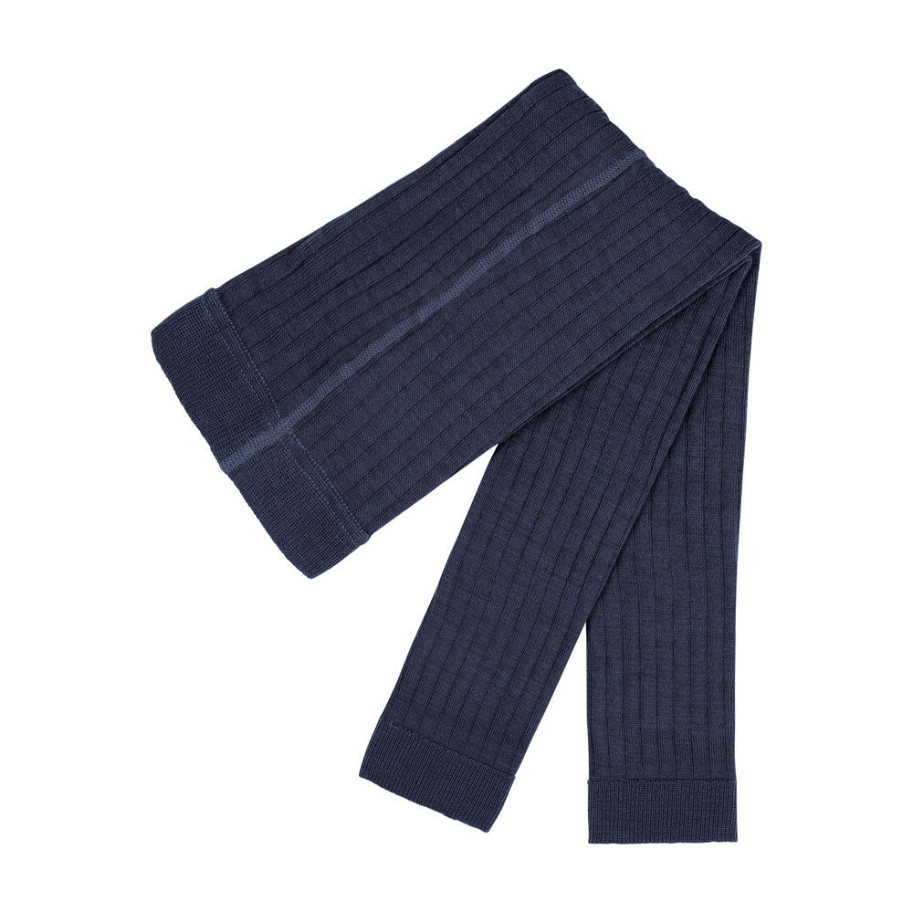 Ribbed Footless Tights - Organic Merino/Cotton (3-10y)