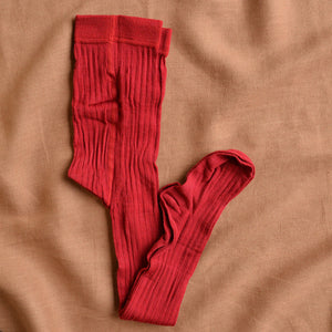 Ribbed Tights - Organic Merino/Cotton (3-10y)