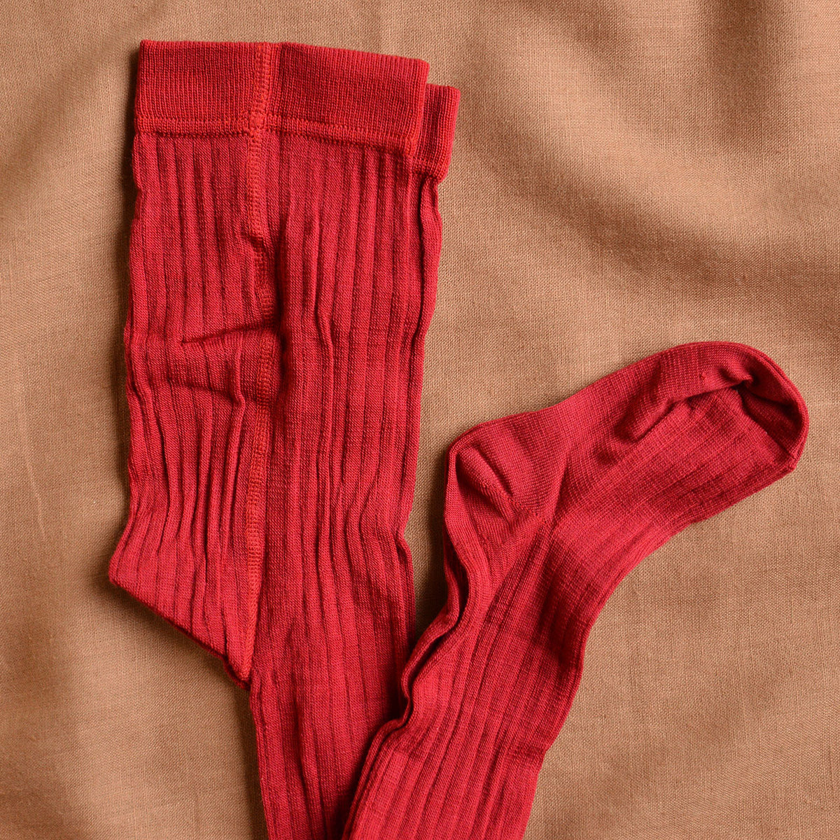 Ribbed Tights - Organic Merino/Cotton (3-10y)