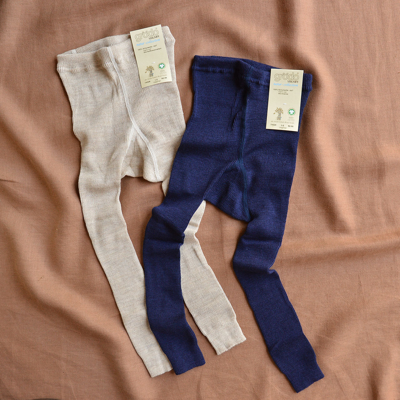 Child's Footless Tights - 100% Organic Wool (1-8y)