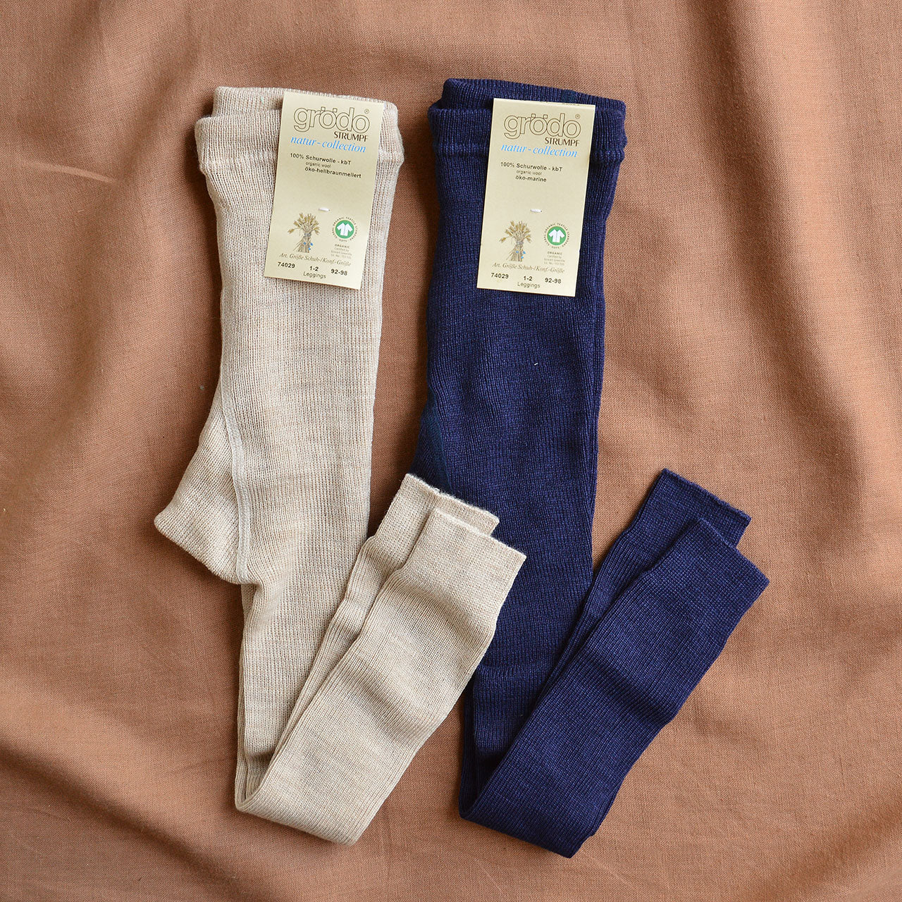 Child's Footless Tights - 100% Organic Wool (1-8y)