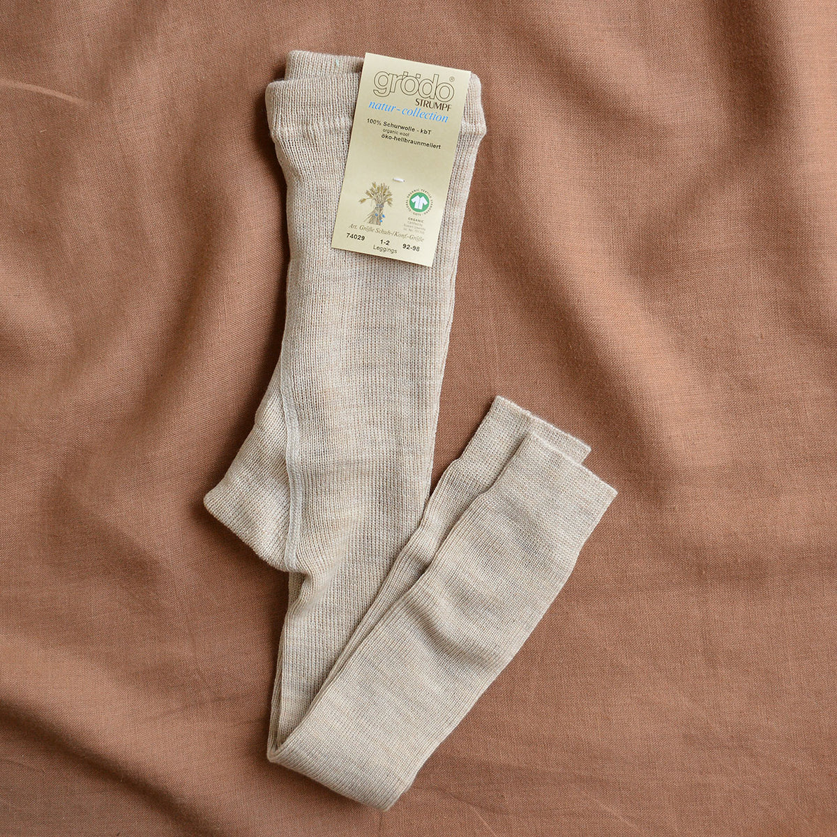 Child's Footless Tights - 100% Organic Wool (1-8y)