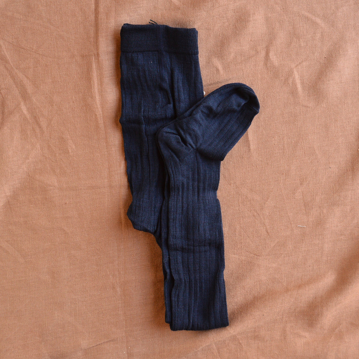 Ribbed Tights in Organic Merino/Cotton (1-10y)