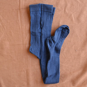 Ribbed Tights in Organic Merino/Cotton (3-10y)