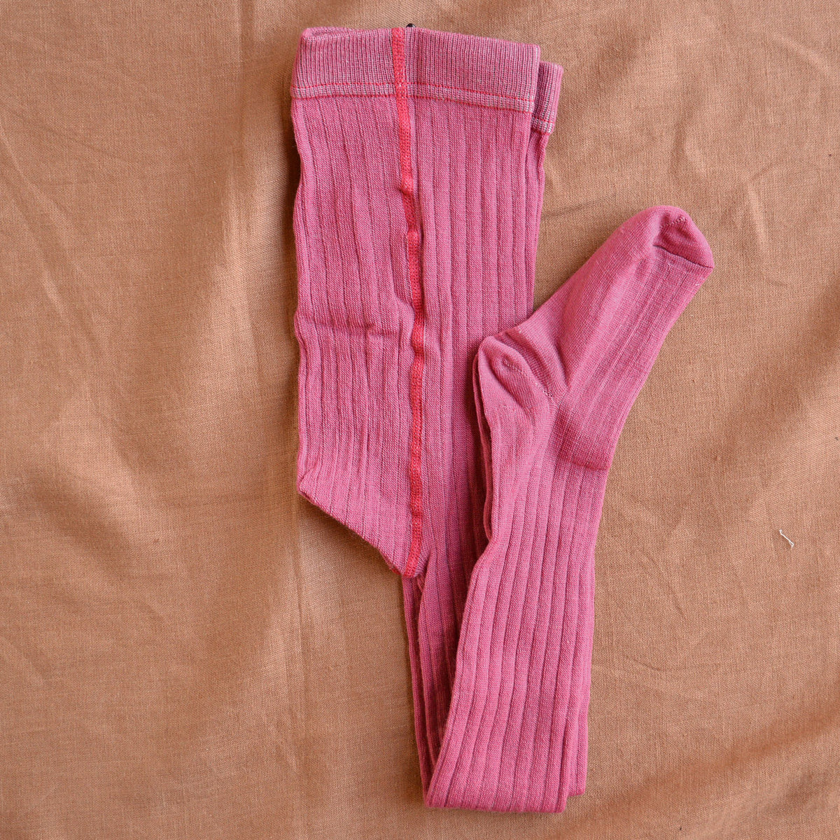 Ribbed Tights in Organic Merino/Cotton (1-10y)