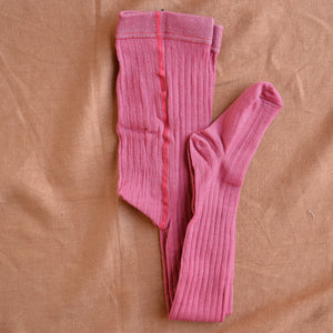 Ribbed Tights in Organic Merino/Cotton (3-10y)