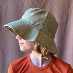 Linen Wide Brim Hat (Child-Youth)