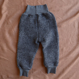 Child's Forest Pants - Boiled Organic Merino/Cotton Blend - Slate Grey (6m-6y)