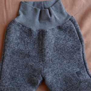 Child's Forest Pants - Boiled Organic Merino/Cotton Blend - Slate Grey (6m-6y)