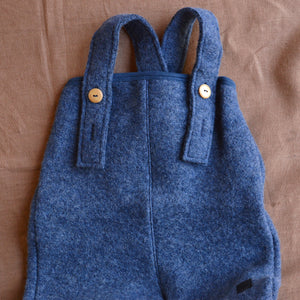 Dungarees - Boiled Organic Merino/Cotton - Denim (1-6y)