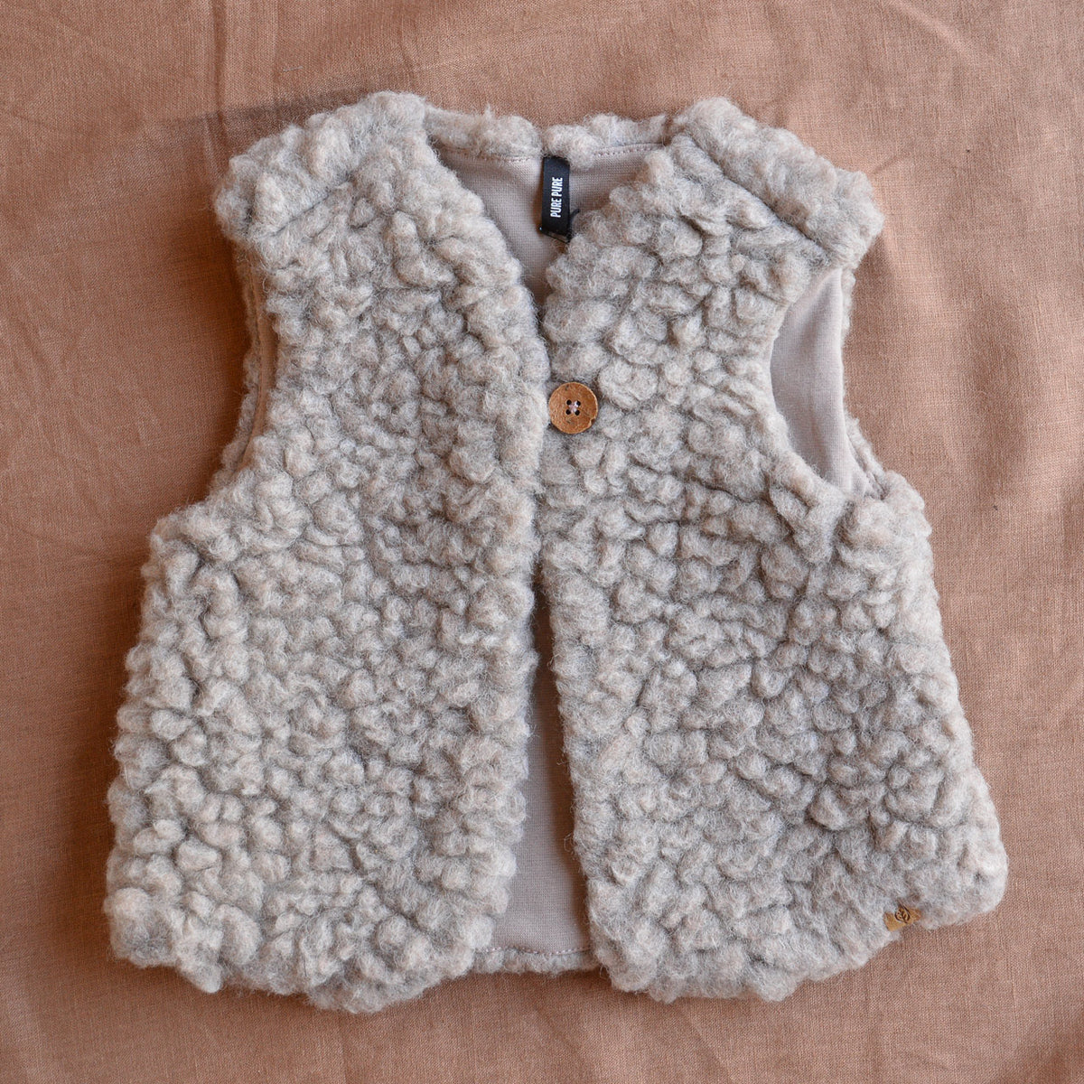 Plush Vest - Wool/Tencel Teddy (1-6y) *Returning 2026
