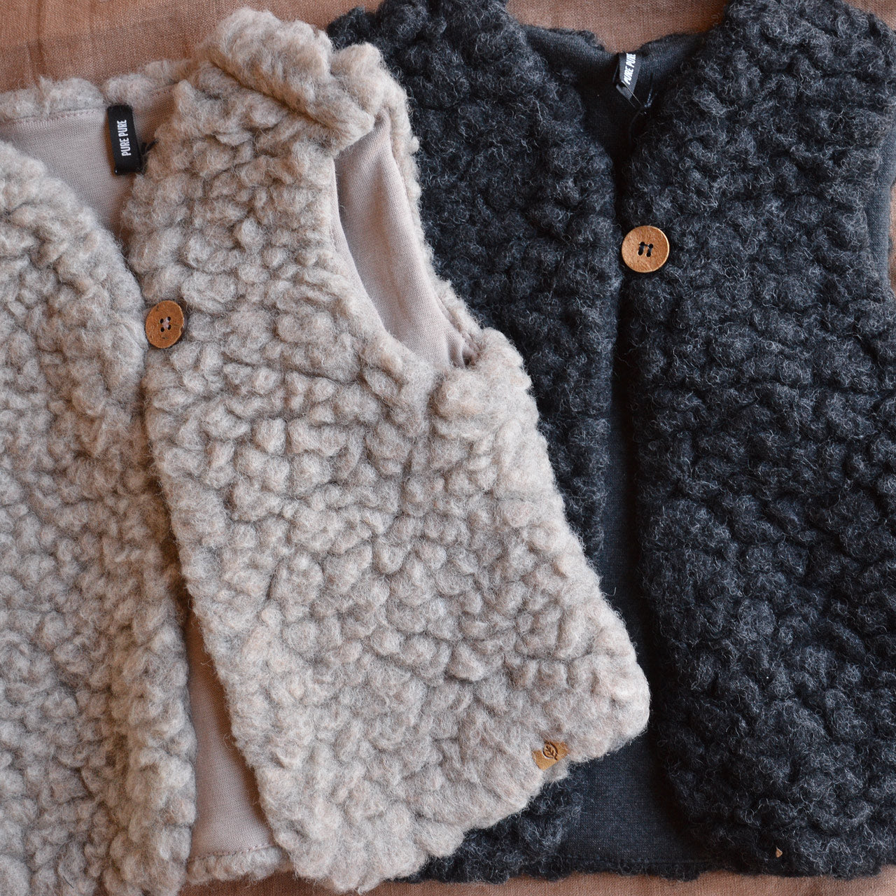 Plush Vest - Wool/Tencel Teddy (1-6y)