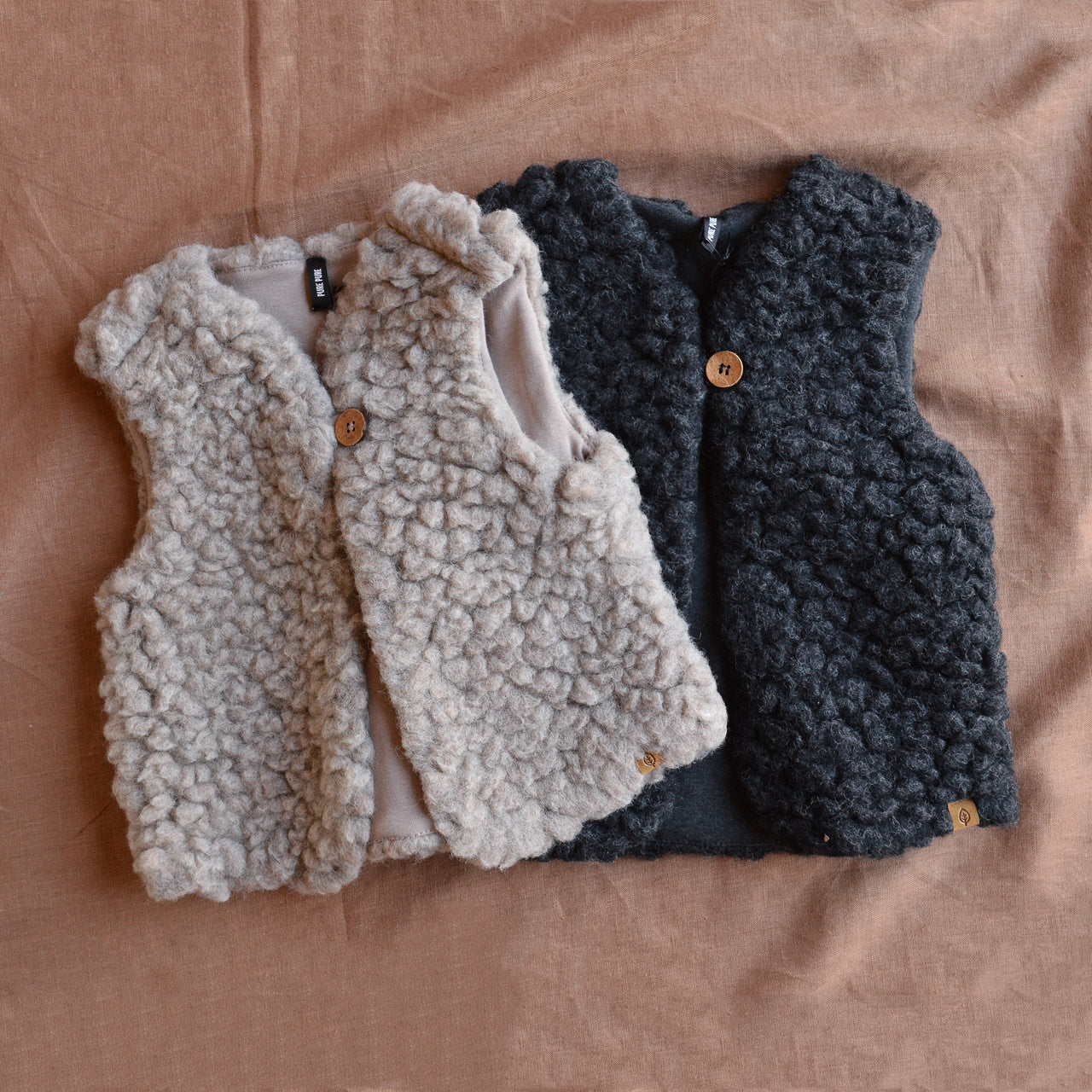 Plush Vest - Wool/Tencel Teddy (1-6y)