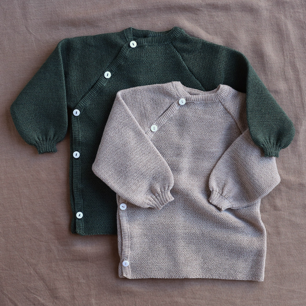 Knitted Baby Jacket - Organic Merino Wool (0-4y)