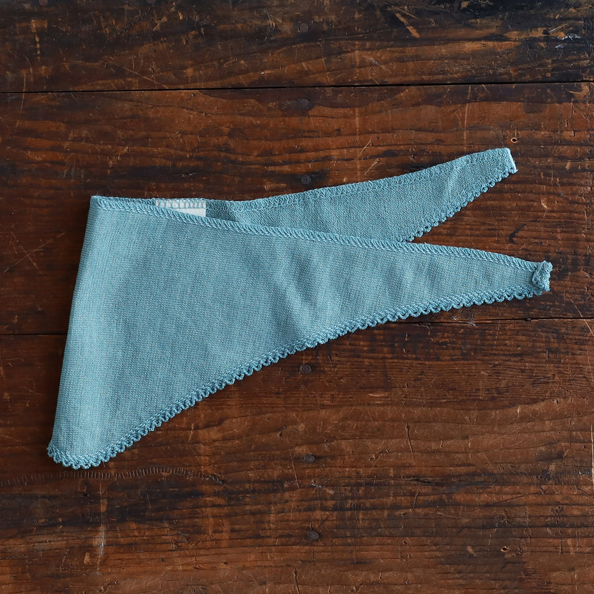 Baby Neckerchief Bib in Organic Merino/Silk