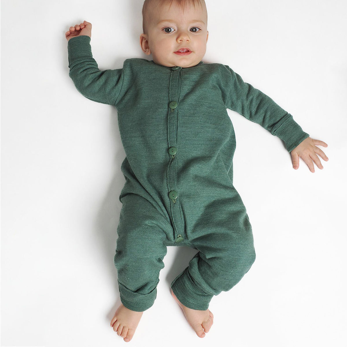 Sleepsuit Onesie - Terry Organic Merino Wool/Silk (0-4y)