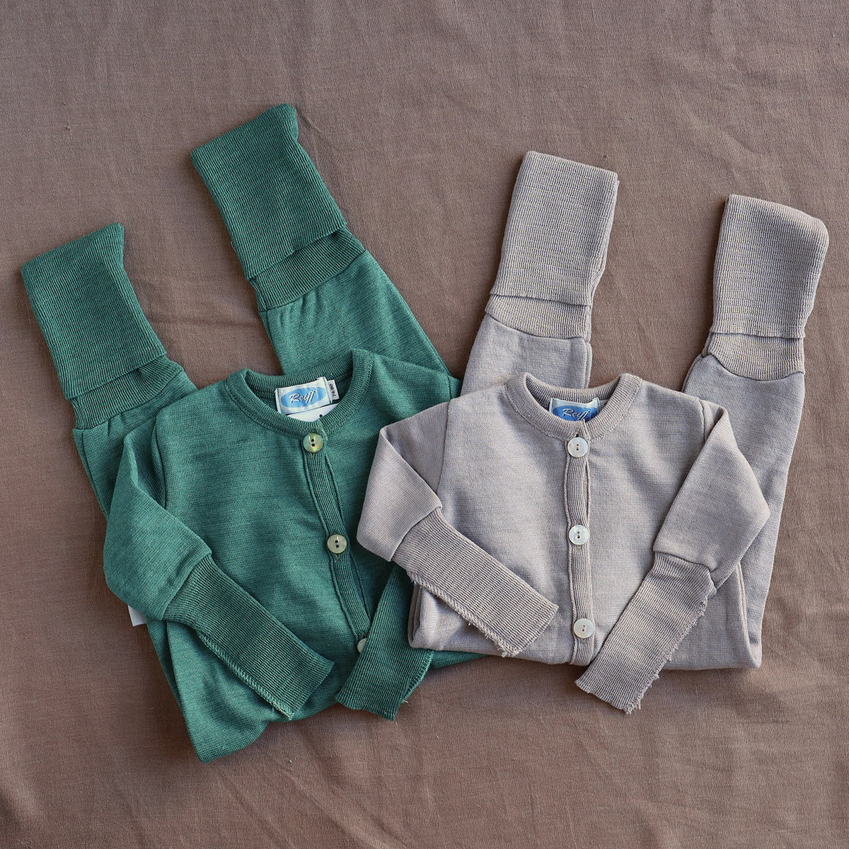 Sleepsuit Onesie - Terry Organic Merino Wool/Silk (0-4y)