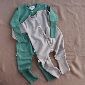 Sleepsuit Onesie - Terry Organic Merino Wool/Silk (0-4y)