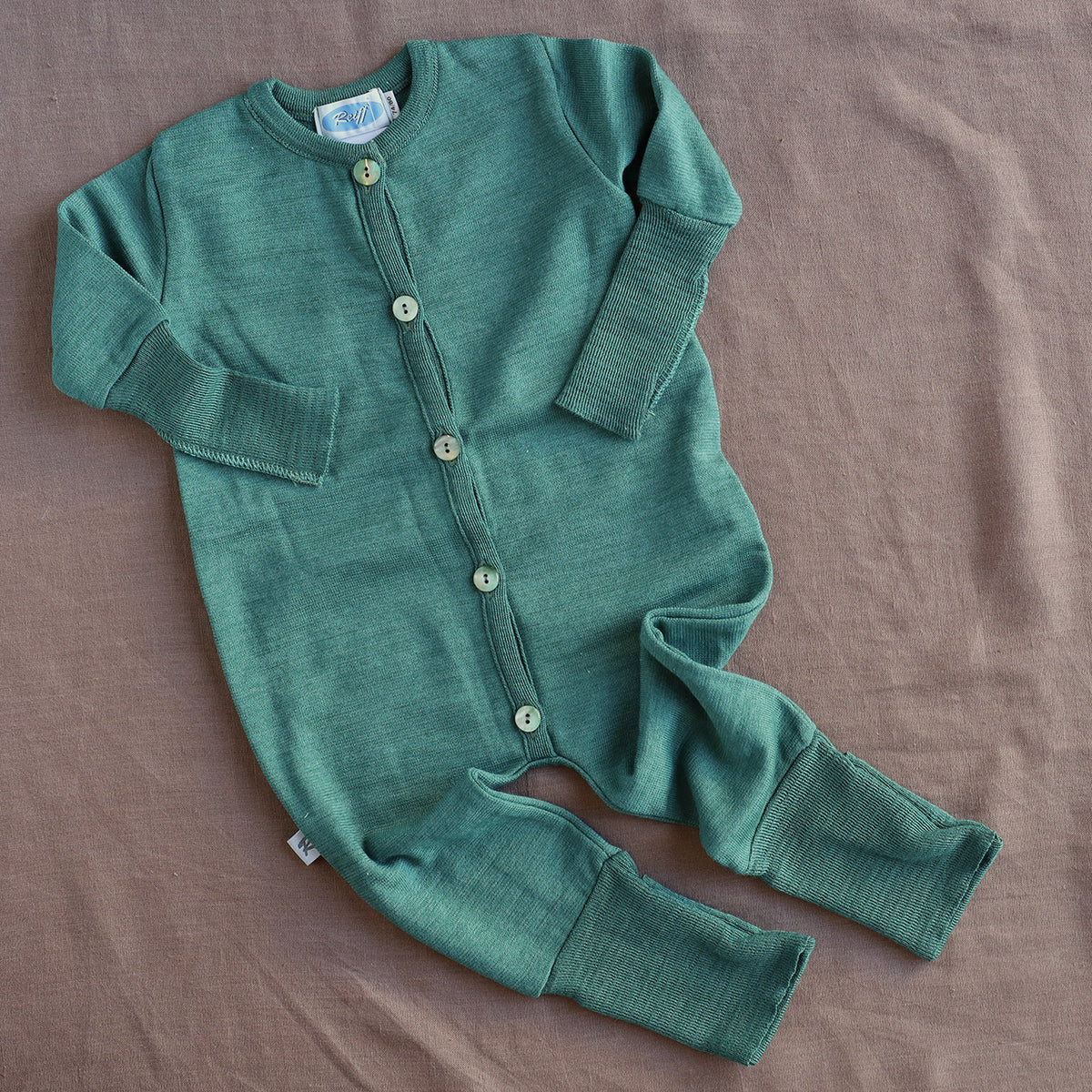 Sleepsuit Onesie - Terry Organic Merino Wool/Silk (0-4y)
