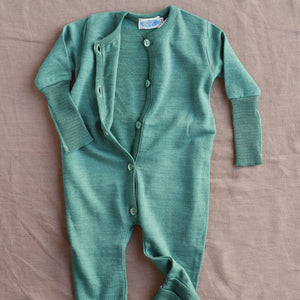 Sleepsuit Onesie - Terry Organic Merino Wool/Silk (0-4y)