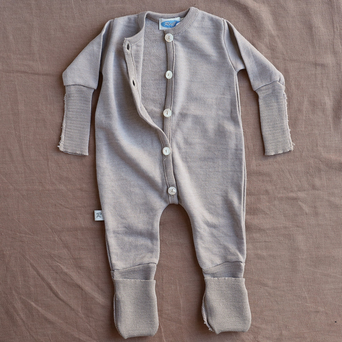 Sleepsuit Onesie - Terry Organic Merino Wool/Silk (0-4y)