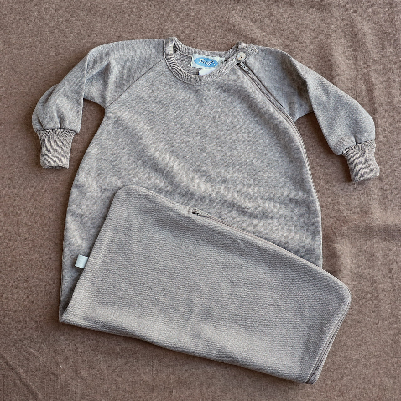 Sleeping Bag with Arms - Terry Organic Merino Wool/Silk (0-4y)