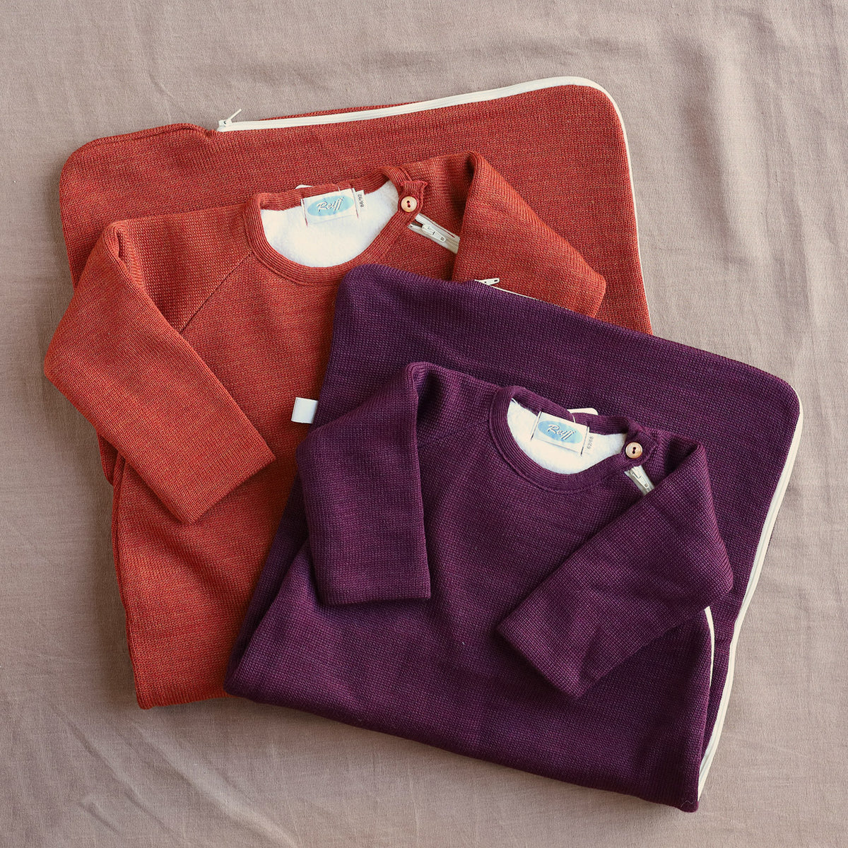 Longsleeve Sleeping Bag - Fleece Lined Organic Merino Wool (1-6y)