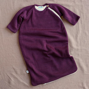 Longsleeve Sleeping Bag - Fleece Lined Organic Merino Wool (1-6y)