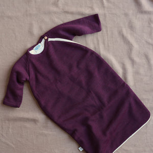 Longsleeve Sleeping Bag - Fleece Lined Organic Merino Wool (1-6y)