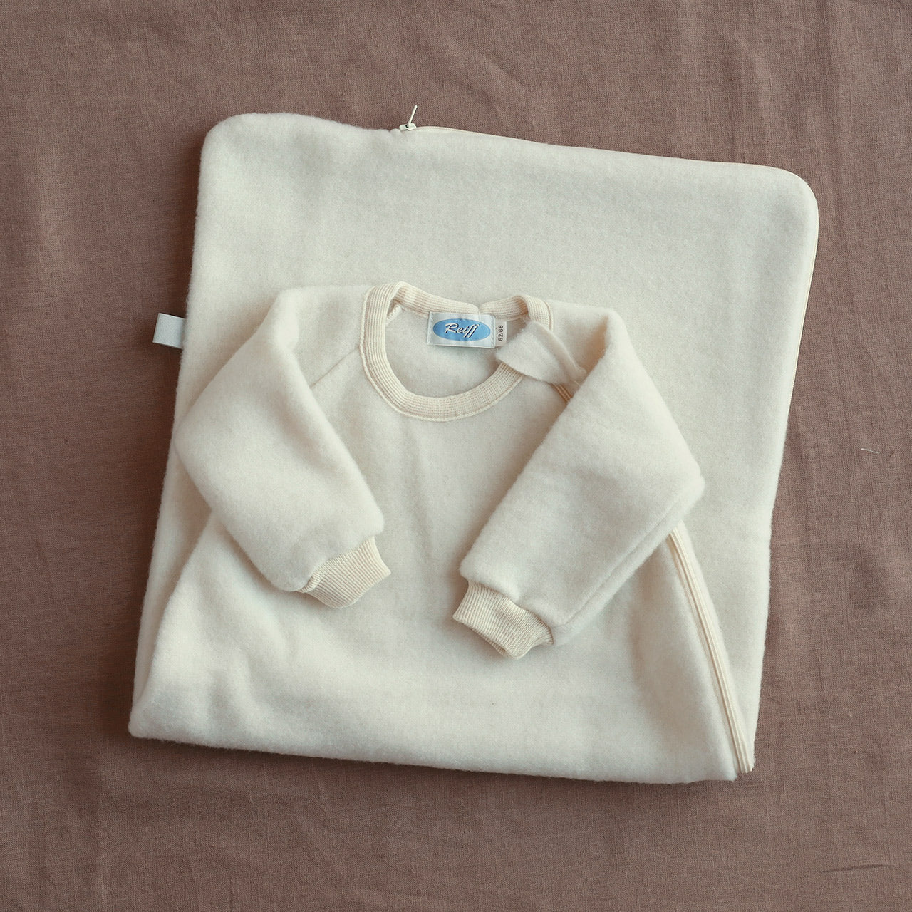 Sleeping Bag with Arms - Organic Merino Wool Fleece (3m-2y)