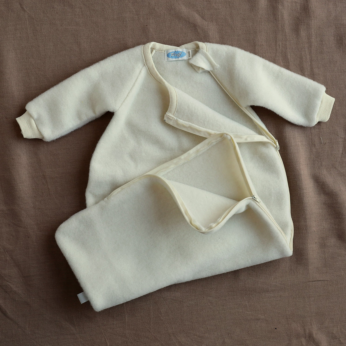 Sleeping Bag with Arms - Organic Merino Wool Fleece (3m-2y)
