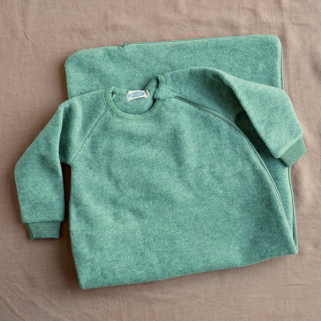 Sleeping Bag with Arms - Organic Merino Wool Fleece (12-24m)