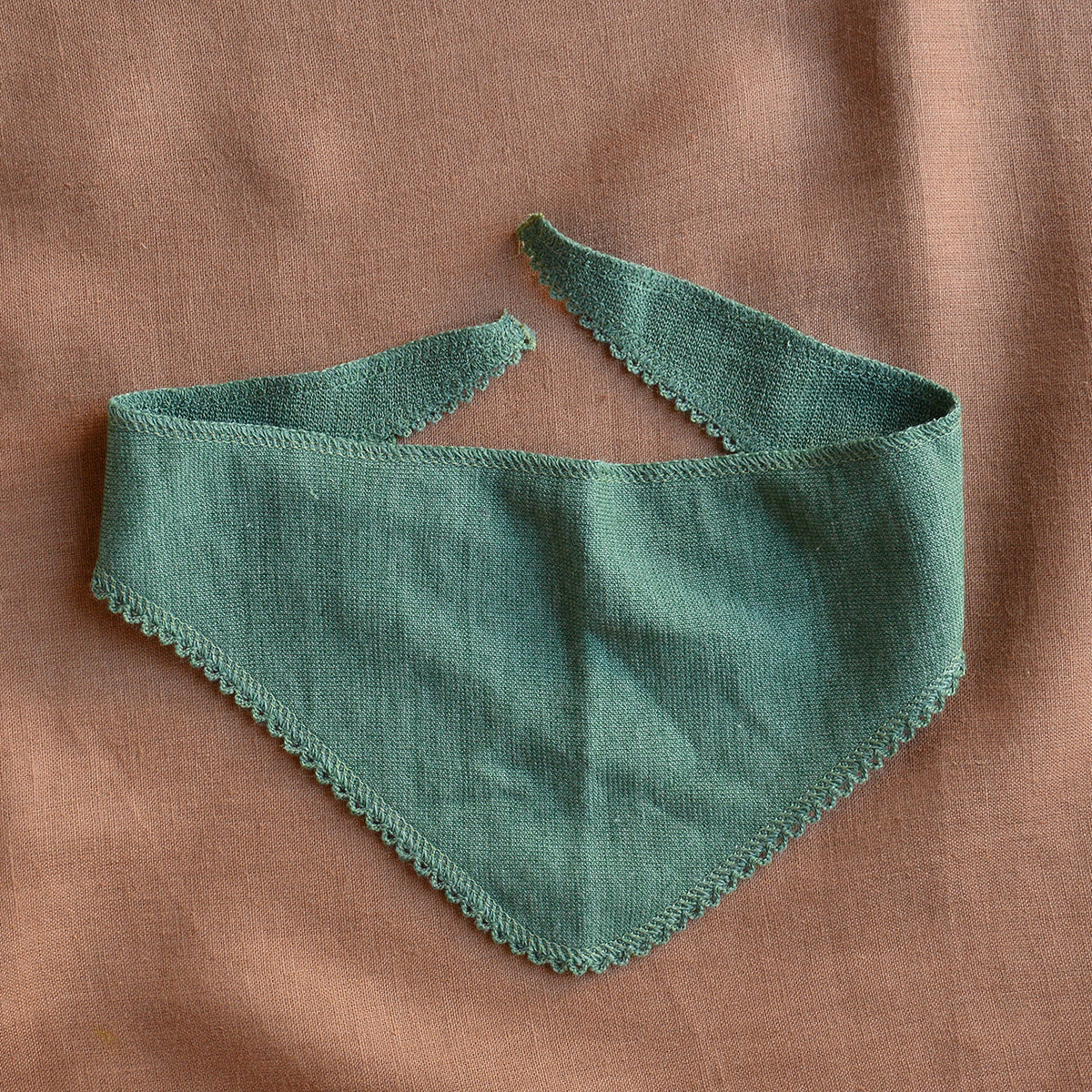 Baby Neckerchief Bib in Organic Merino/Silk