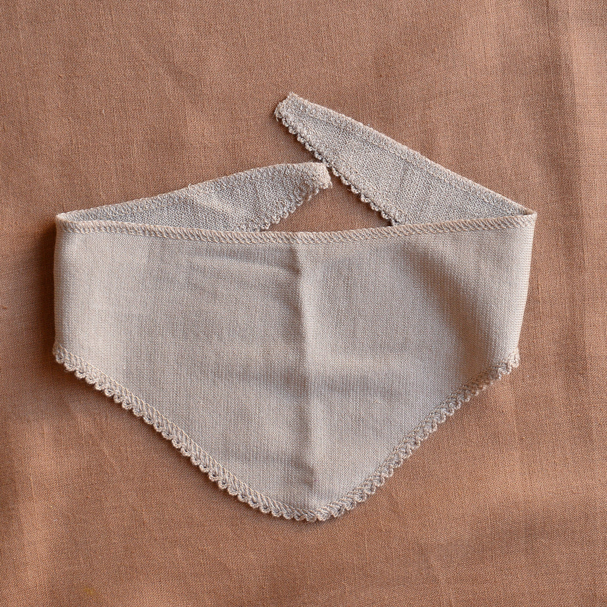 Baby Neckerchief Bib in Organic Merino/Silk