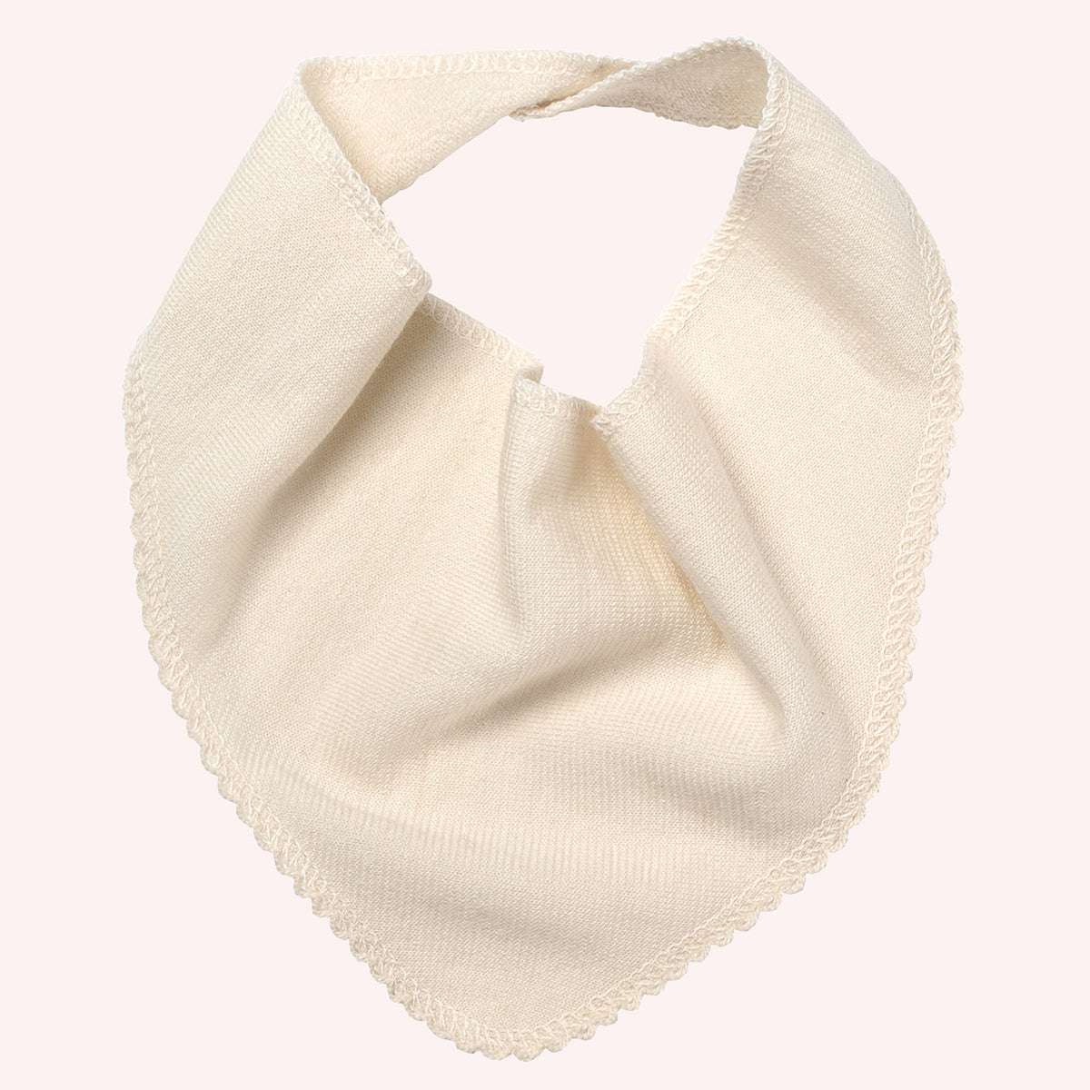 Baby Neckerchief Bib in Organic Merino/Silk