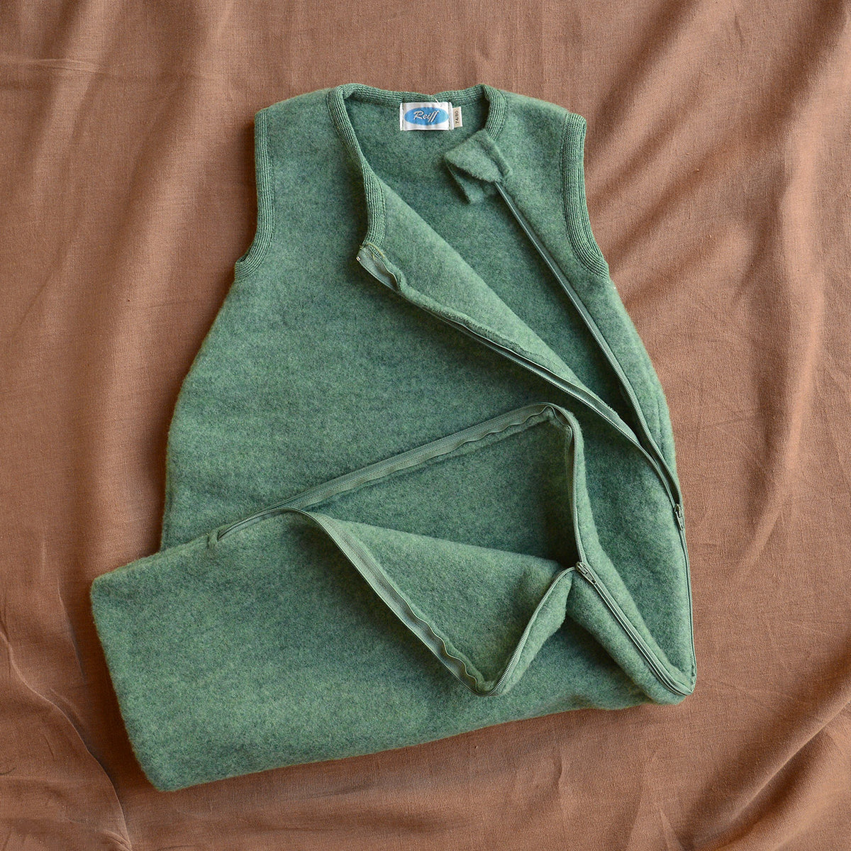 Sleeveless Sleeping Bag - Organic Merino Wool Fleece (0-6y)