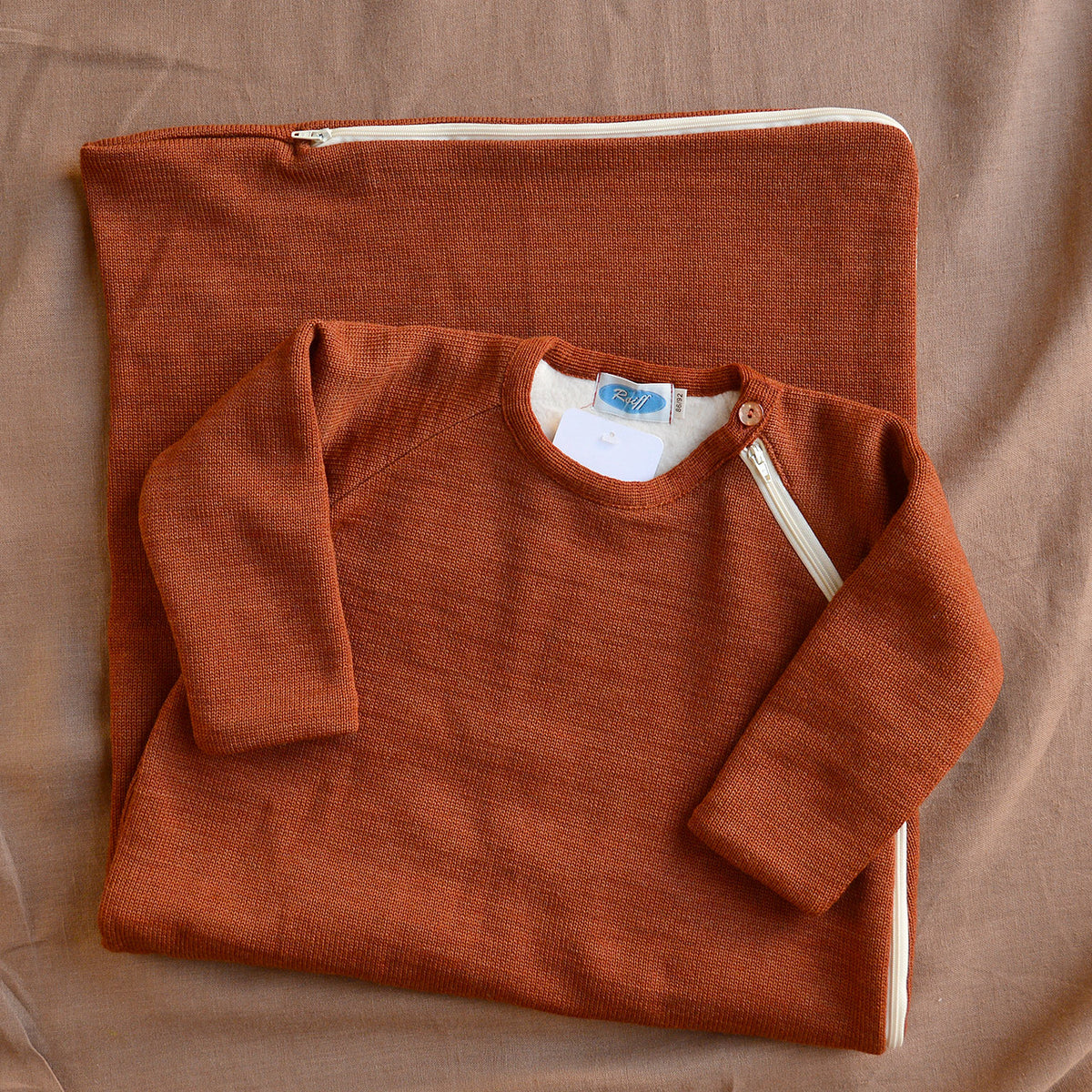 Longsleeve Sleeping Bag - Organic Merino Wool (1-6y)