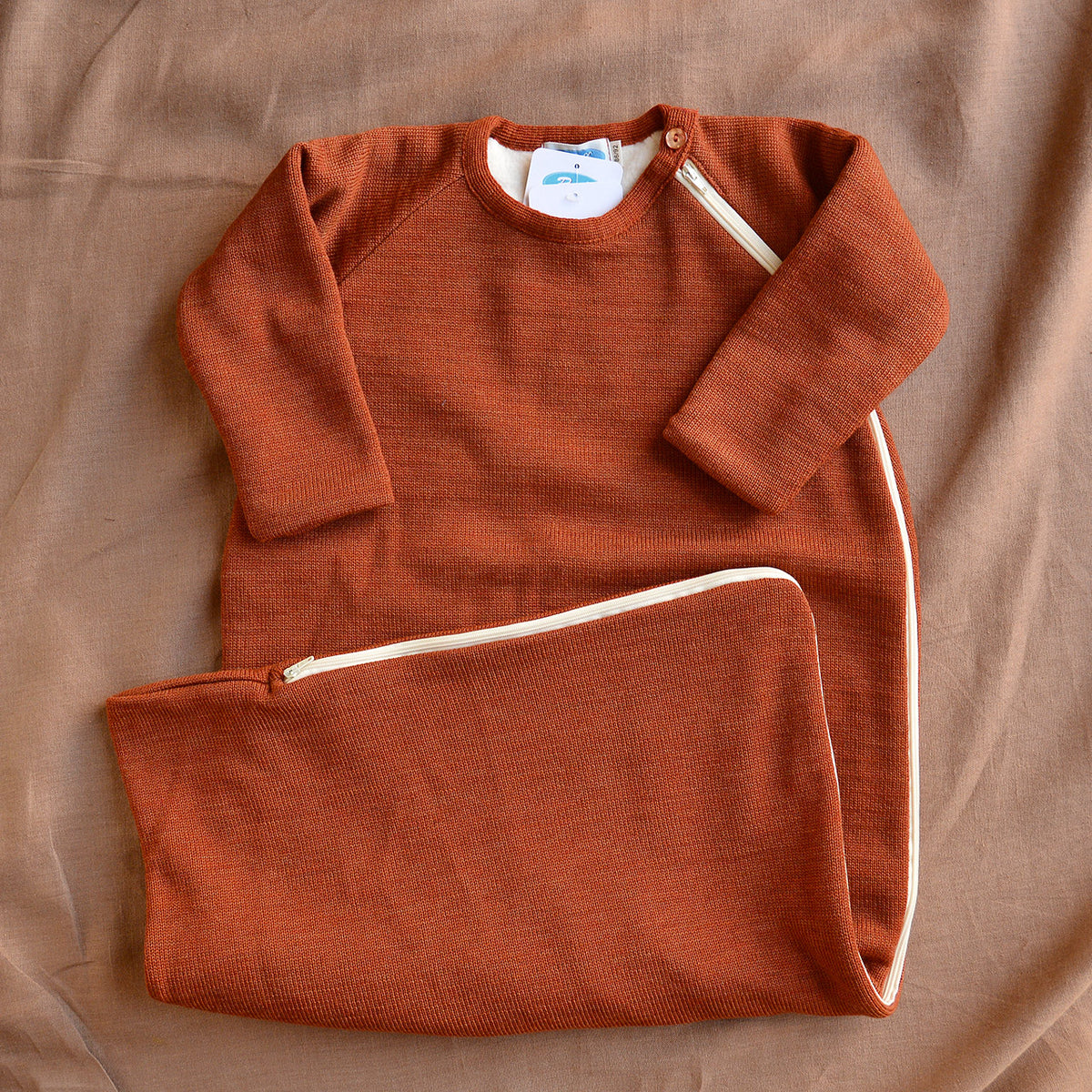 Longsleeve Sleeping Bag - Organic Merino Wool (1-6y)