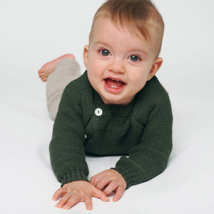 Knitted Baby Jacket - Organic Merino Wool (0-4y)