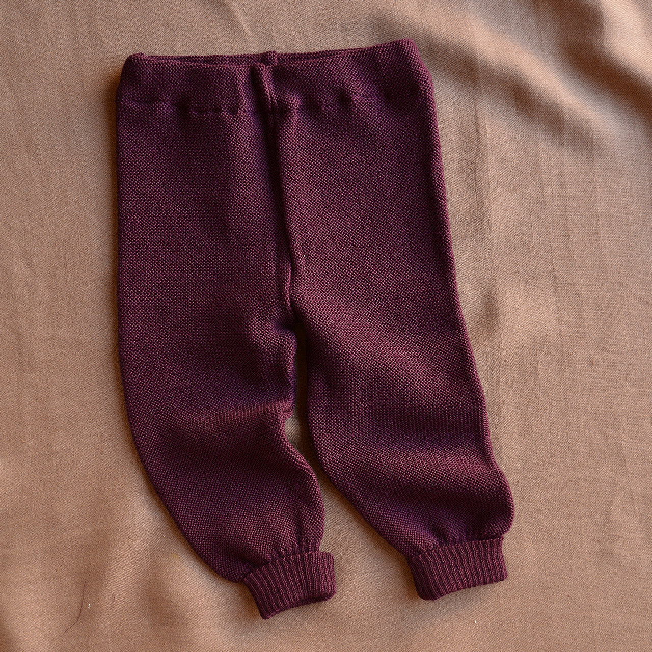 Knitted Baby Pants - Organic Merino Wool (0-3m) *Last One!