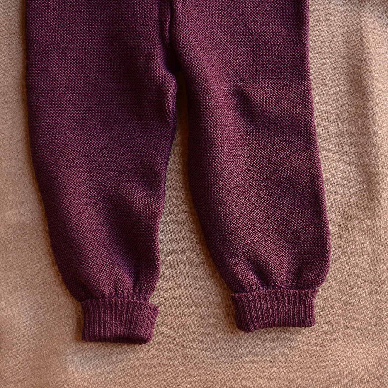 Knitted Baby Pants - Organic Merino Wool (0-3m) *Last One!