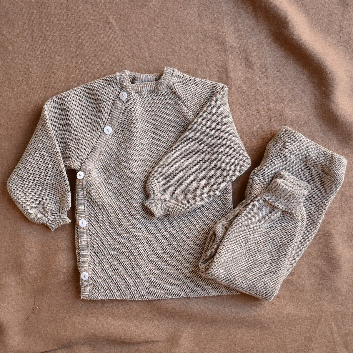 Knitted Baby Jacket - Organic Merino Wool (0-4y)