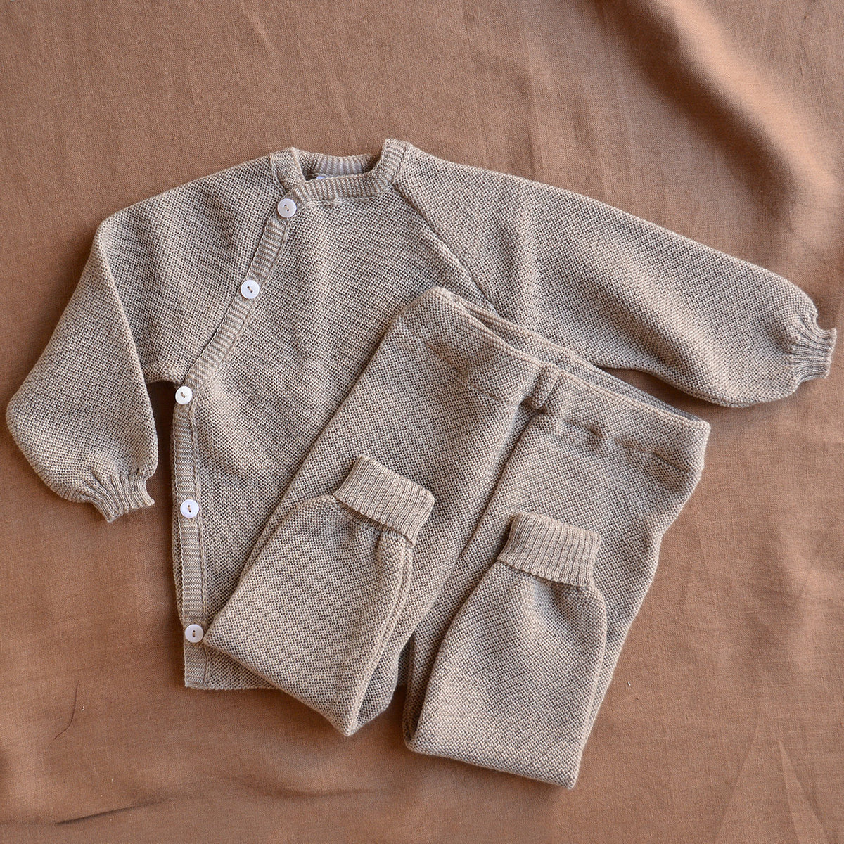 Knitted Baby Pants - Organic Merino Wool (0-4y)