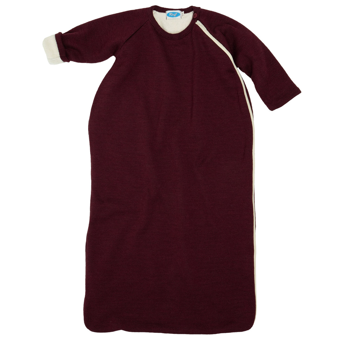 Longsleeve Sleeping Bag - Fleece Lined Organic Merino Wool (1-6y)