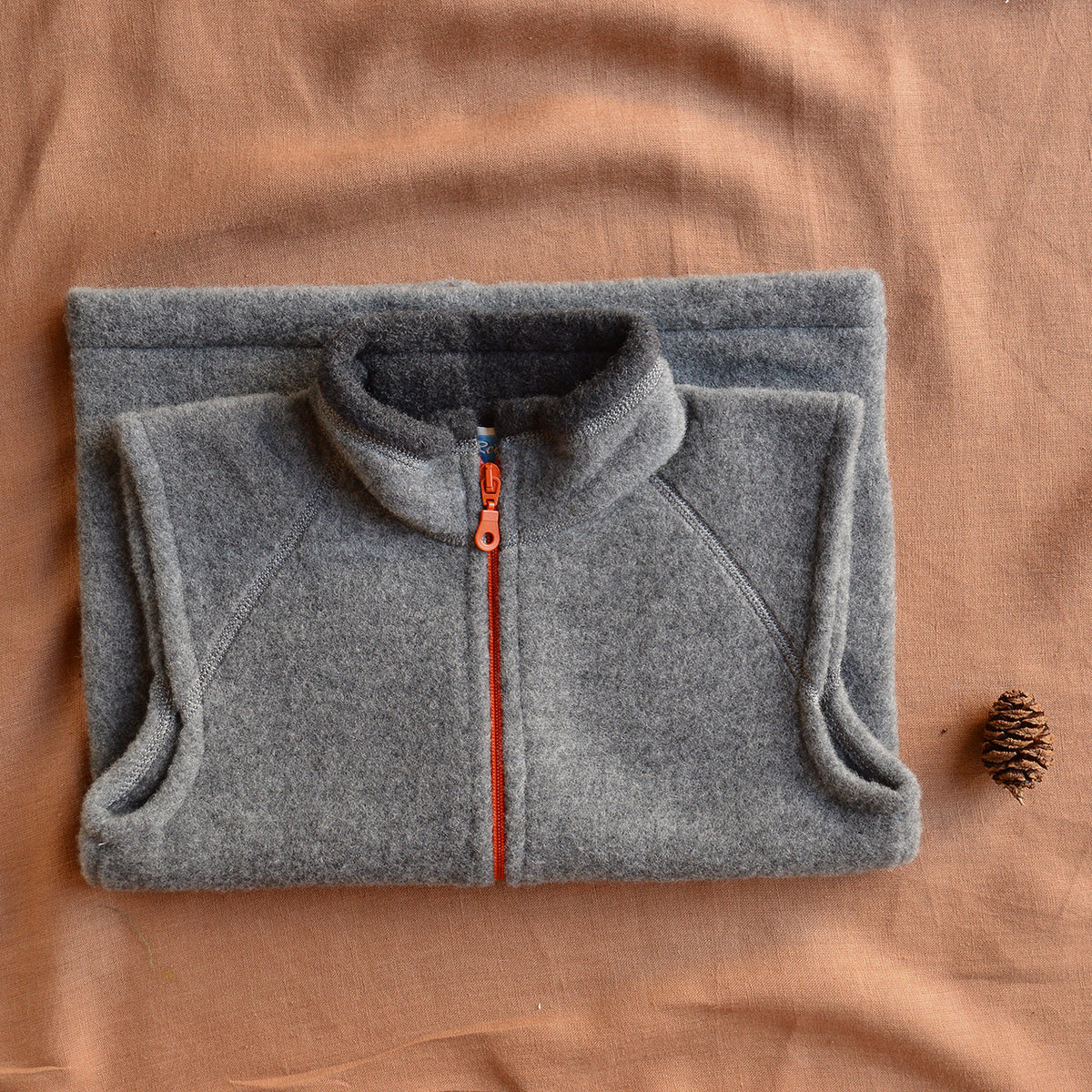 Big Kids Zip Vest - Organic Merino Wool Fleece (9-14y)