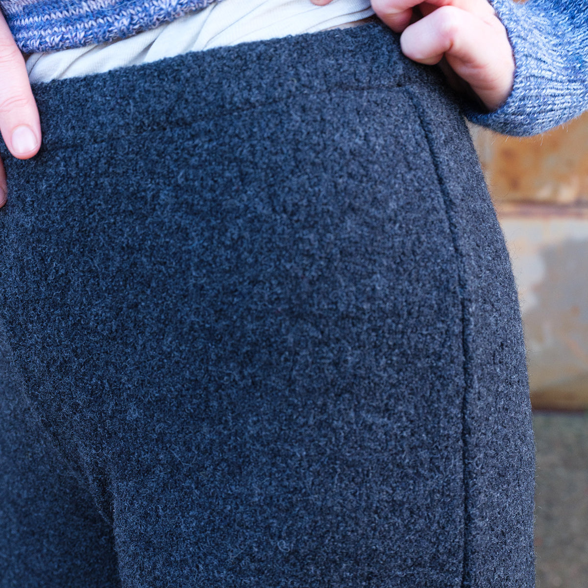 Wool Crepe Pants - Organic Merino (Women S-XL)