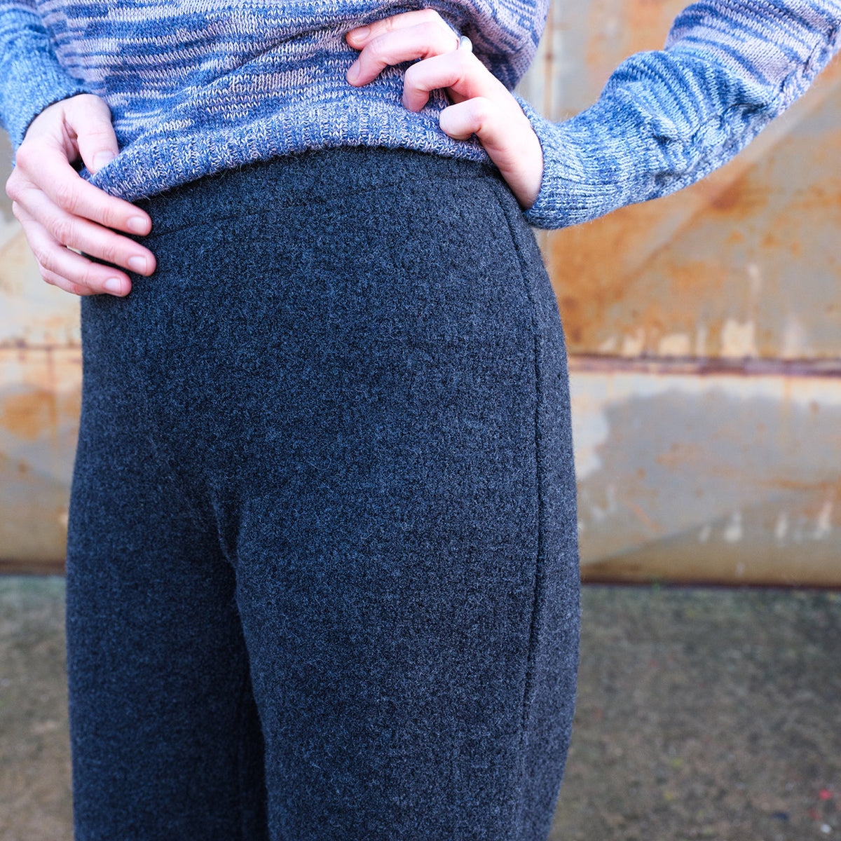 Wool Crepe Pants - Organic Merino (Women S-XL)