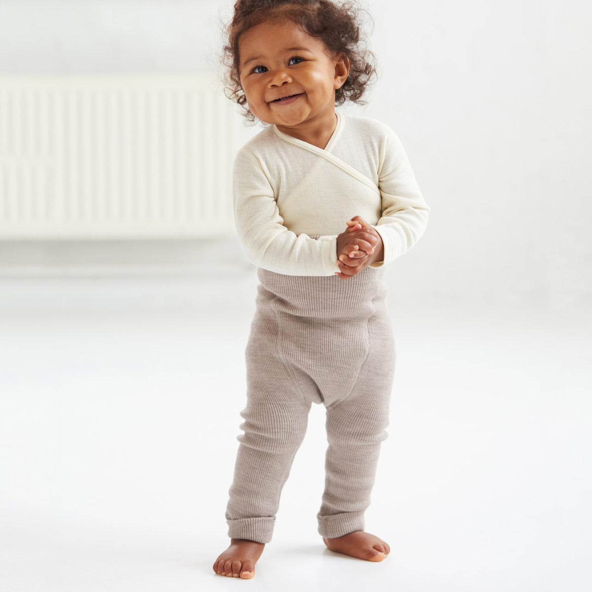 Organic Wool Nappy Cover - Longies (0-3y)