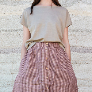 Women's Drop Shoulder Top - Organic Merino/Silk (XS-L)